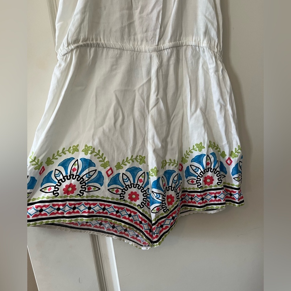 Flying Tomato White Vibrant Rayon Romper Women’s Size Medium - Picture 4 of 13